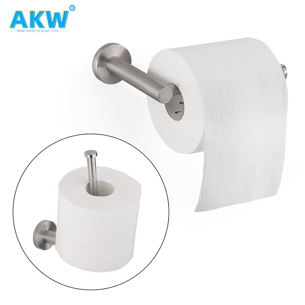 akw stainless steel funny home goods toilet tissue towel roll marble paper towel holder wall black storage