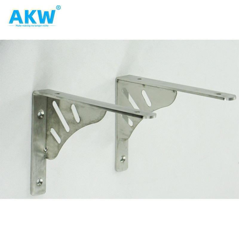 shelf brackets 3/4th inch gold  (12 inch-6 pack) with (1/4-thick) cast aluminum 1 foot  16 x 10  wall bracket