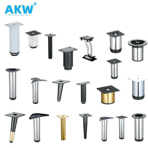 akw china factory furniture accessories modern furniture sofa legs metal hardware for chair and sofa legs