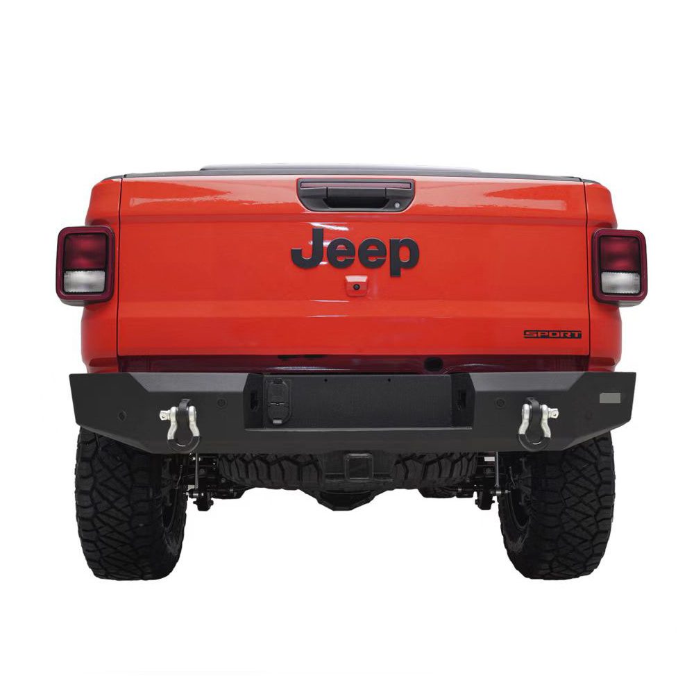 Perfect design universal car accessories rear bumper with sensor holes with trailer plug body kit for Jeep Gladiator JT