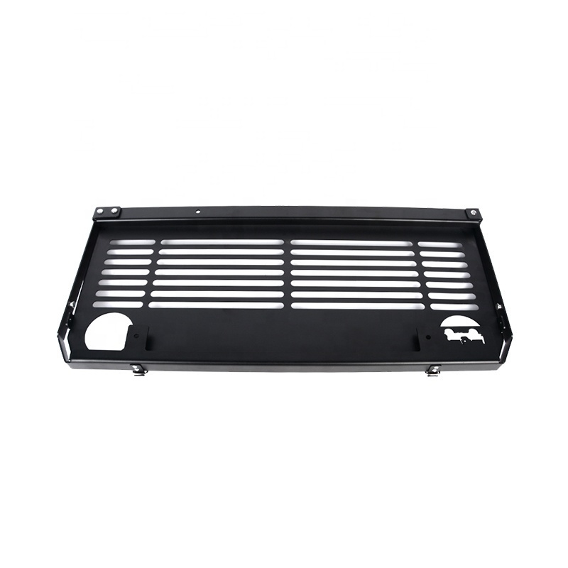 Factory Price Aluminum Car Tailgate Folding Table Rear Door Luggage Carrier Basket for Jeep Wrangler JL 2018-2023