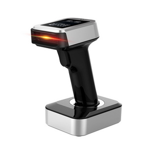 QR Wireless Barcode Scanner with Base Collector Portable Data Terminal Inventory Device Handheld 1D 2D 2D CMOS Usb LED Lights