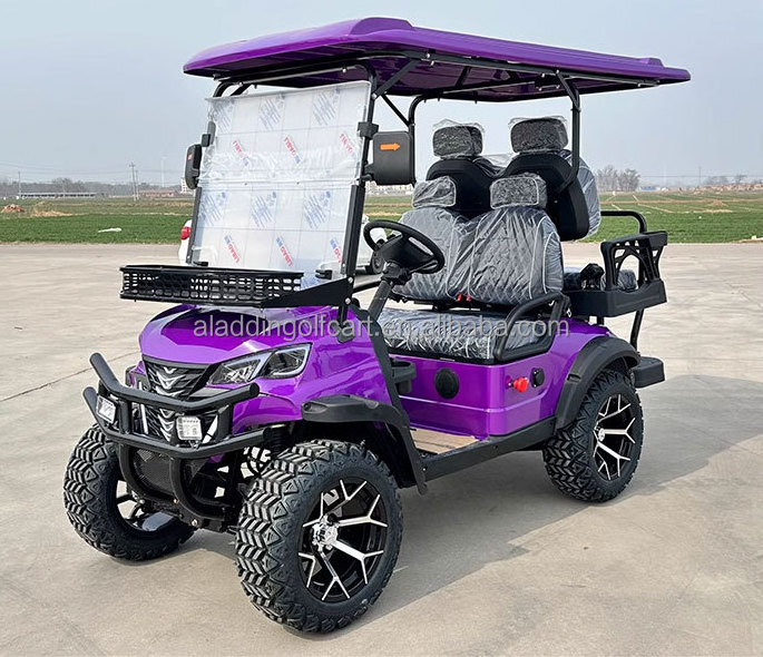 Hot Selling Street Legal Golf Cart Electrical Power Steering New Energy Vehicle Lithium Golf Cart 2+2 Seater Electric Golf Cart