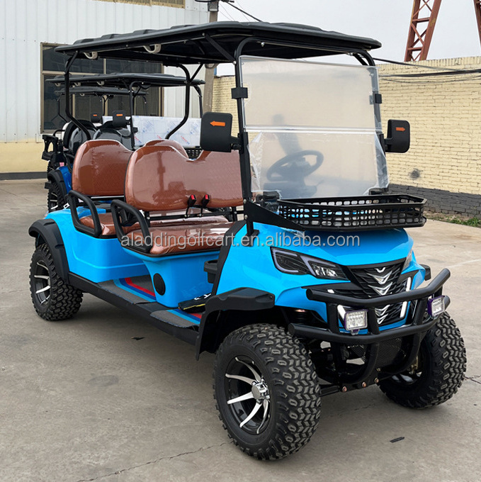 Hot Selling Street Legal Golf Cart Electrical Power Steering New Energy Vehicle Lithium Golf Cart 2+2 Seater Electric Golf Cart