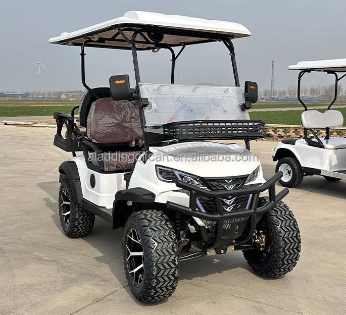 2024 New Pink Black Custom 4 Seater 6 Passenger Club Car Put Into Bay Electric Golf Cart With 6 Volt Golf Cart Battery