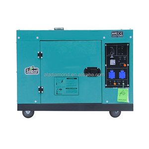 8.0kw 8.5kw 6.4KVA Small/mini Super Silent Air Cooled Diesel Generator Set Portable Type 50 Hz/ 60 Hz Generador Diesel Alad