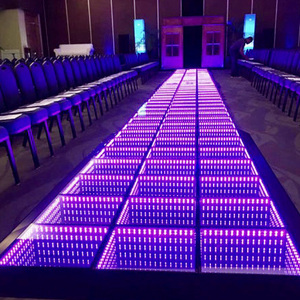 Led Dance Floor tile Wedding Portable 3D Interactive Piste De Danse Lumineuse Infinity Mirror Infinite Party Stage Floor