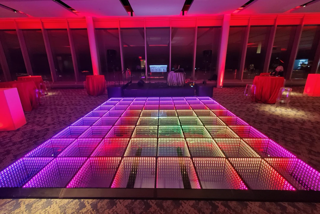 Led Dance Floor tile Wedding Portable 3D Interactive Piste De Danse Lumineuse Infinity Mirror Infinite Party Stage Floor