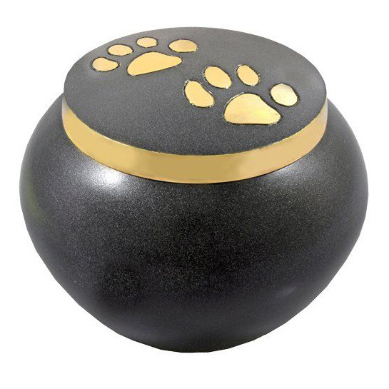 Matt Glossy Black Paw Pet Cremation Urns High Quality Funeral Urns For Pet Ashes Human Adult Funeral Ashes Best Prices