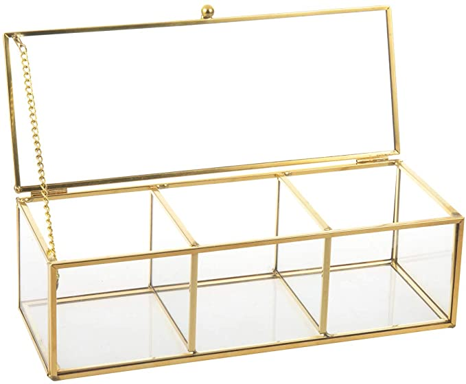 Premium Jewelry Holder Decorative Design Metal Jewelry Stand Rectangle Shape Handmade High Demanding Luxurious Jewelry Box Gold