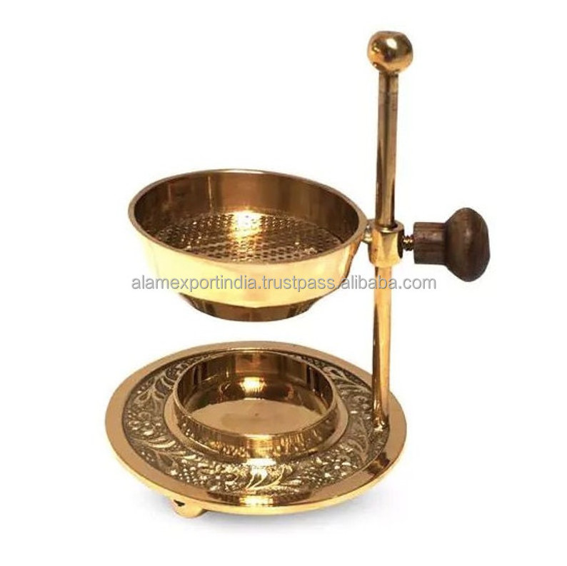 Arabic Brass Fragrance oil Diffuser Incense resin burner Charcoal burner with adjustable bowl