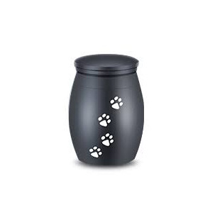 Matt Glossy Black Paw Pet Cremation Urns High Quality Funeral Urns For Pet Ashes Human Adult Funeral Ashes Best Prices