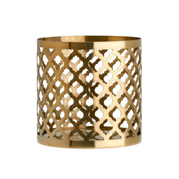 Luxurious Candle Stand Golden Finished Metal Holder Handmade Designer Metal Votive Candle Holder Parties Decorative Votive