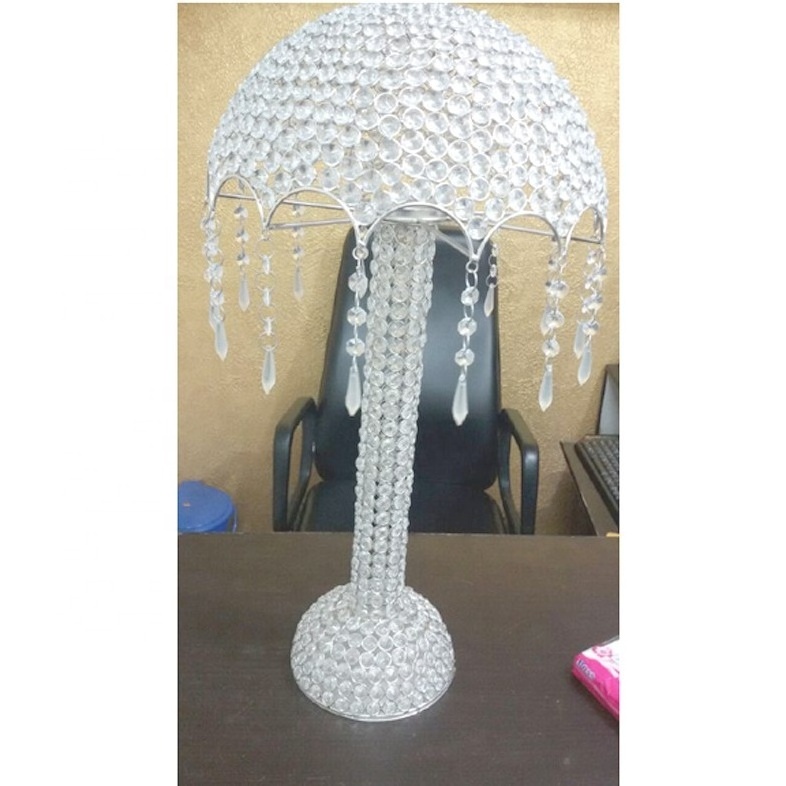 Decorative crystal beads umbrella centerpieces