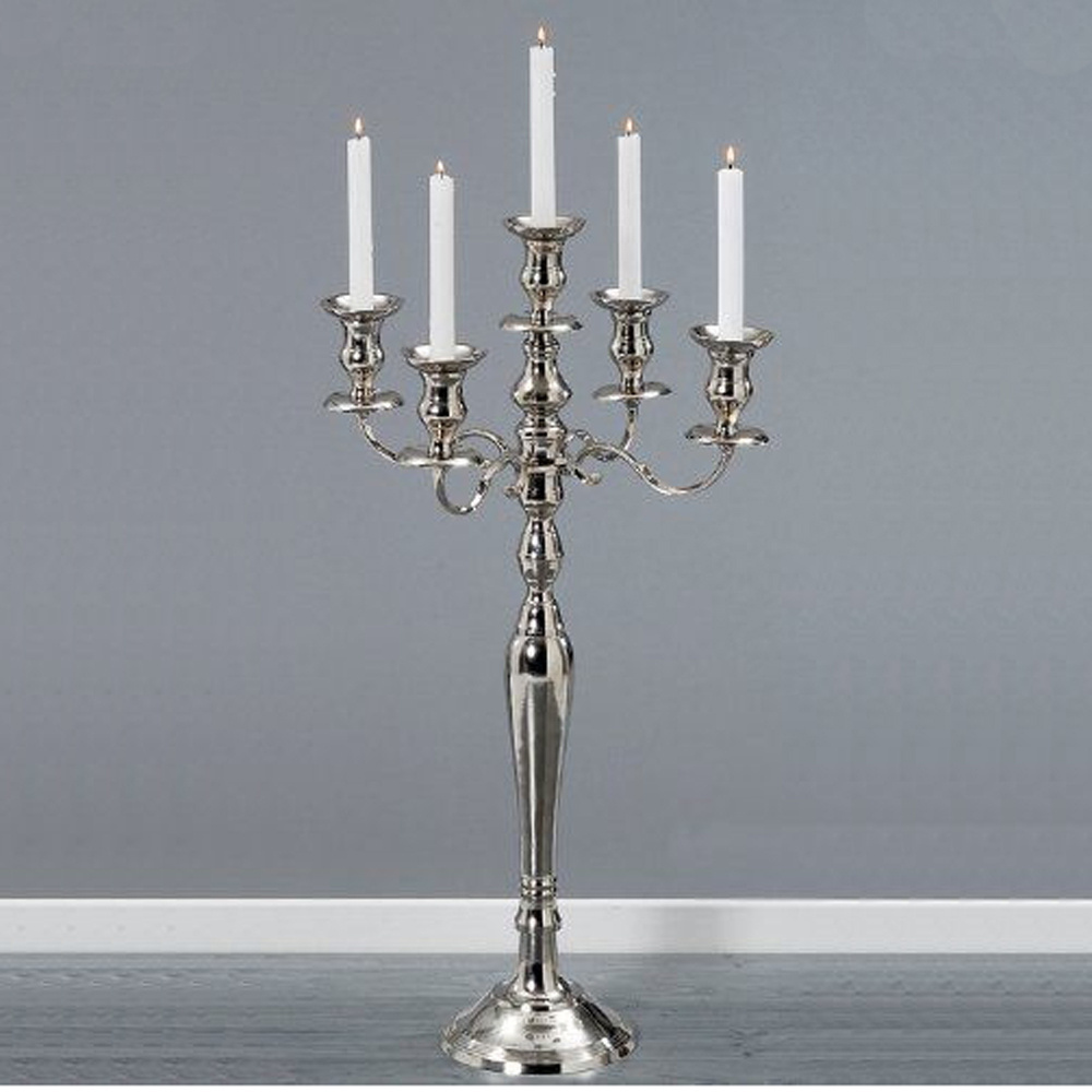 Gold Aluminum Tall Candelabra For Wedding And Party Decoration Aluminum Candelabra Table Top Centerpiece