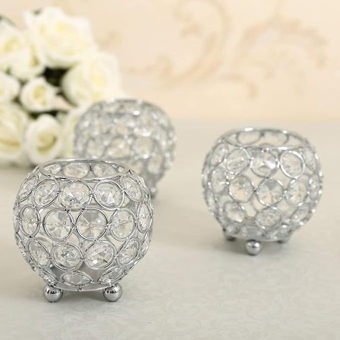 Candle Holders Candle Stands /Votive Candle Holders Crystal Tealight Holder/Candle Stands Decorative Jewel Candle Centerpiece