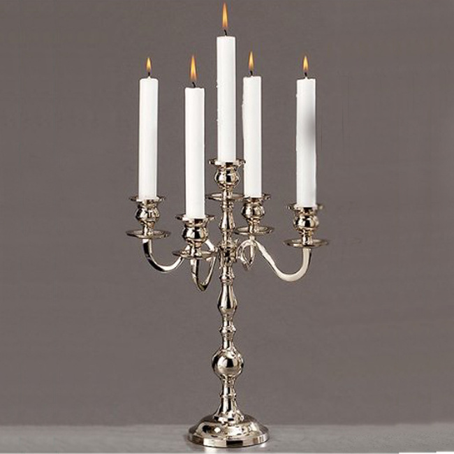 Gold Aluminum Tall Candelabra For Wedding And Party Decoration Aluminum Candelabra Table Top Centerpiece