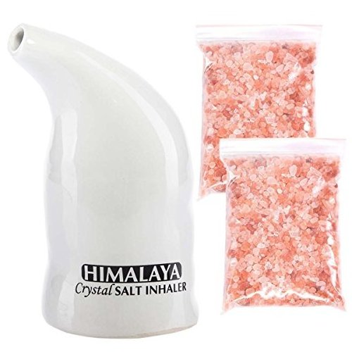 Refillable Ceramic Himalayan salt Inhaler salt pipe inhaler  Popular Ceramic Filter Himalayan natural salt inhaler