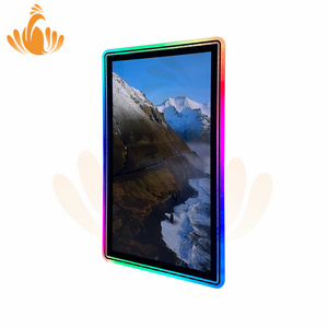 32 inch vertical capacitive LED light acrylic frame double sided touch screen computer monitor