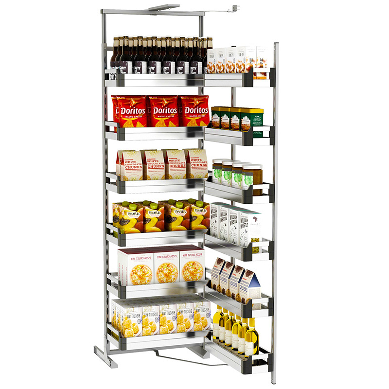 New Design Kitchen Organizer 6/5/4/2 Layer Tall Unit Pull Out Pantry Storage Basket For Kitchen Cabinet