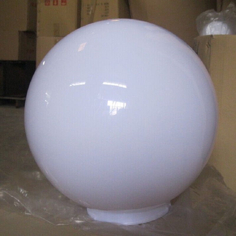 ALANDS Opal white color PMMA spheres 200mm  300mm Acrylic globes for outdoor lighting