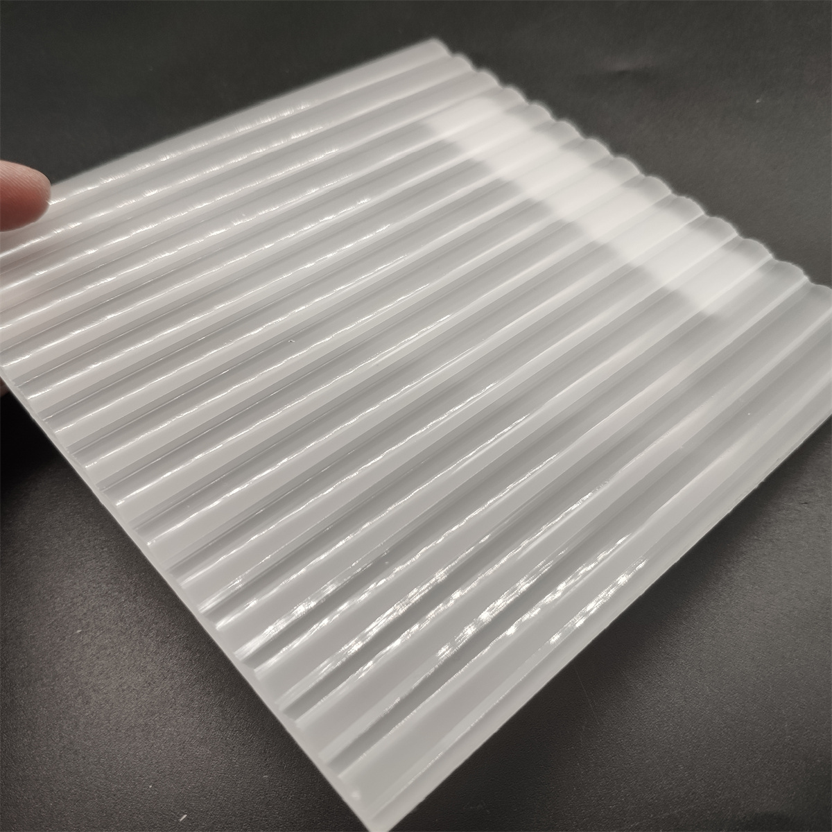 Clear acrylic with Ribbed Texture with 1220x2440mm