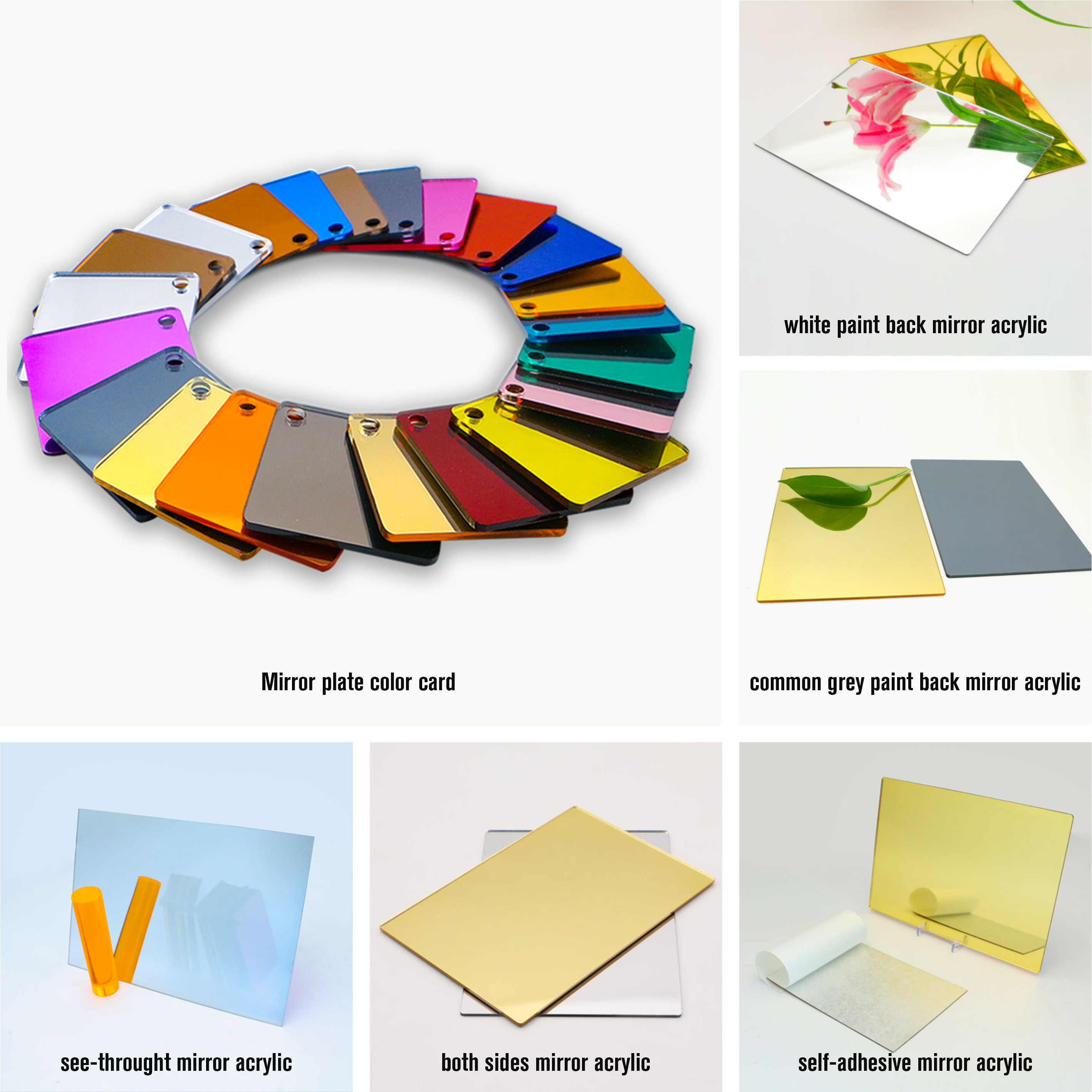 wholesale 3mm cast color gold acrylic mirror sheets price for laser cutting Signage, Displays & Interior decoration