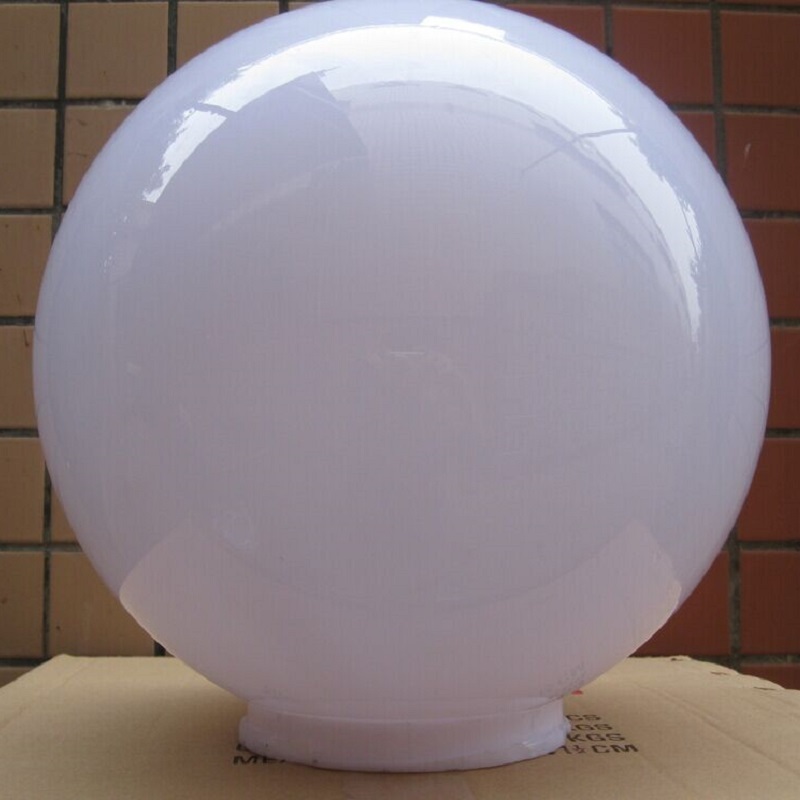 ALANDS Opal white color PMMA spheres 200mm  300mm Acrylic globes for outdoor lighting