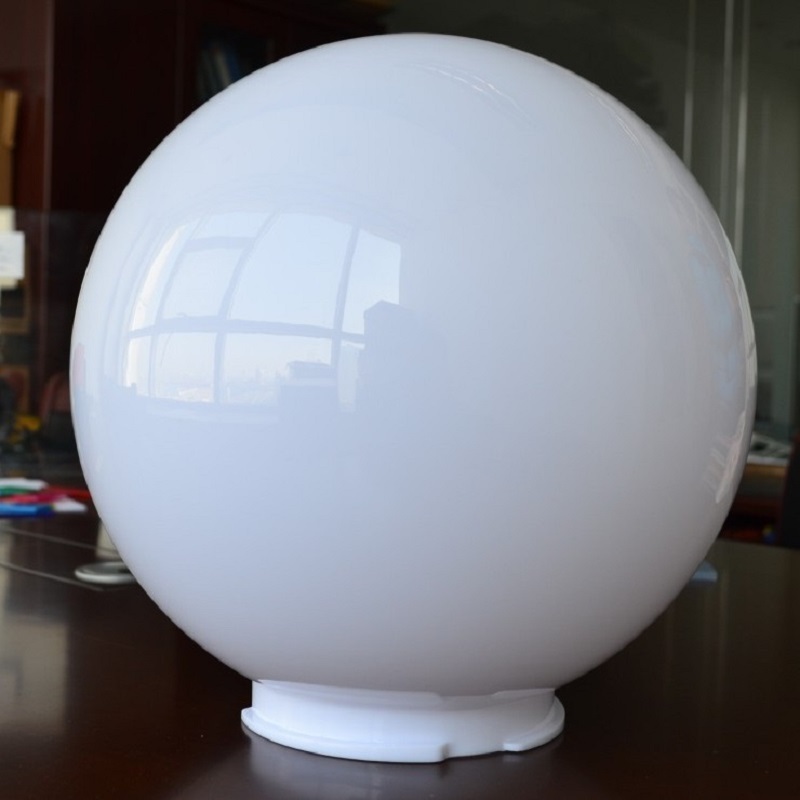 ALANDS Opal white color PMMA spheres 200mm  300mm Acrylic globes for outdoor lighting