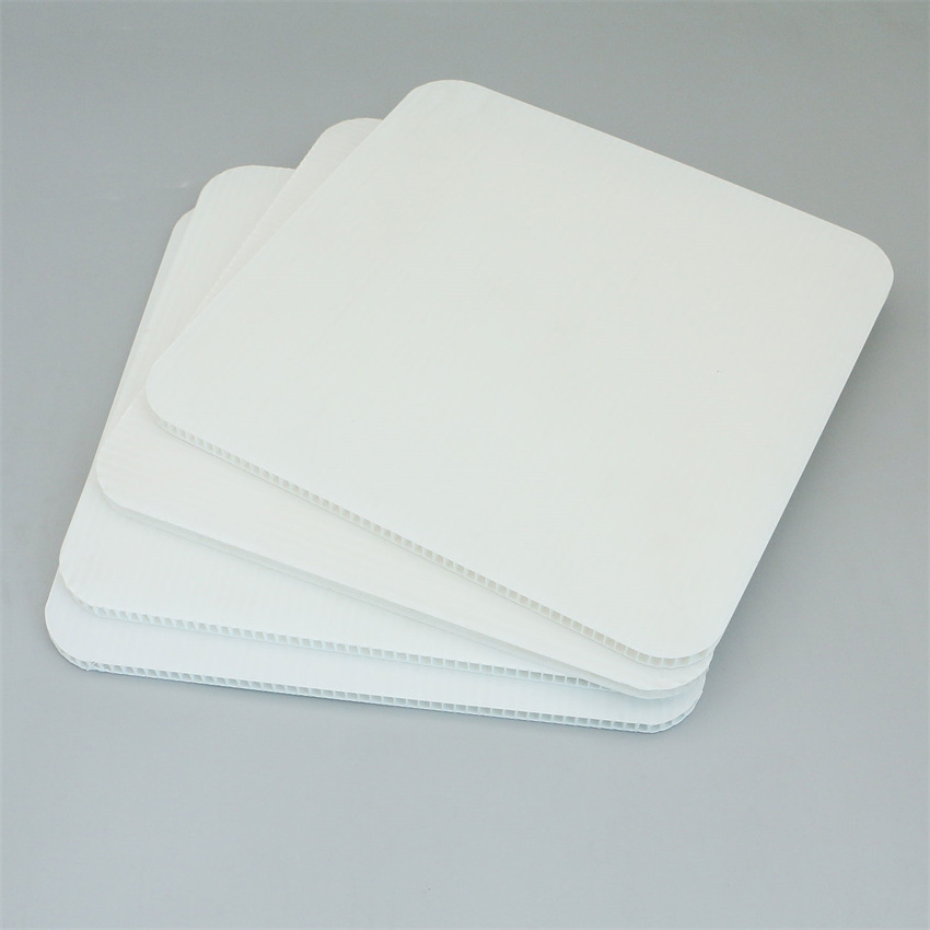 100% Pure Real Chinese Factory Custom Size Pp Sheet Polypropylene Punching Folding Plastic Sheet