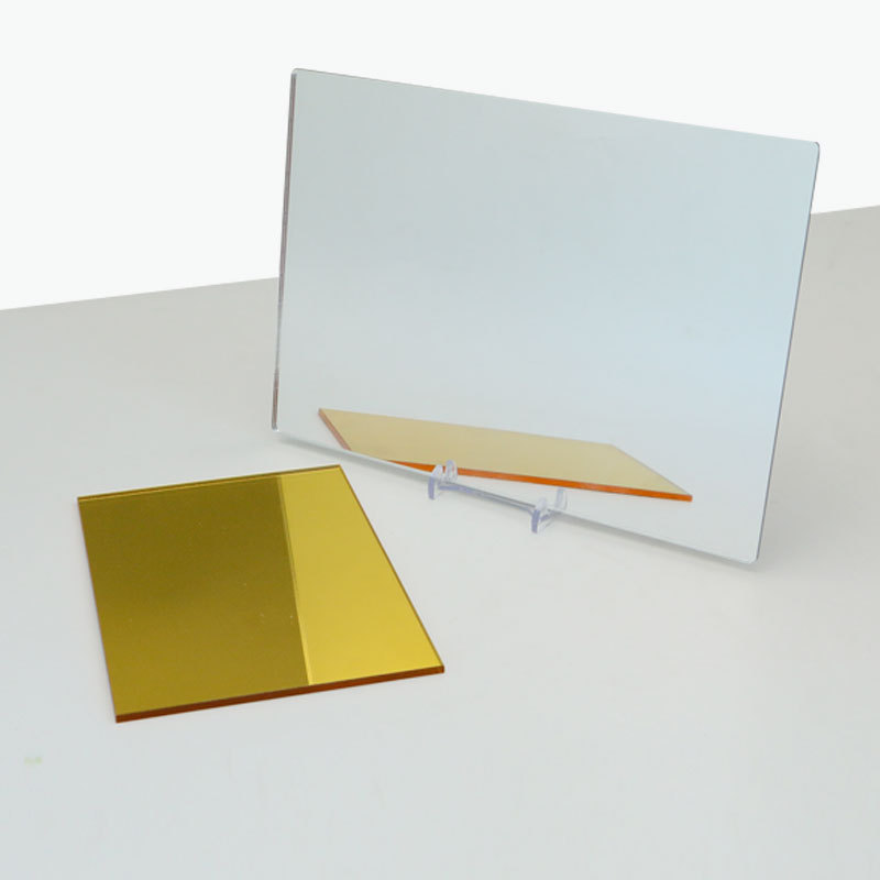 Alands Plastic 1mm 1.2mm 1.8mm 2.8mm Light Gold Mirror Dark Gold Acrylic Mirror Sheet