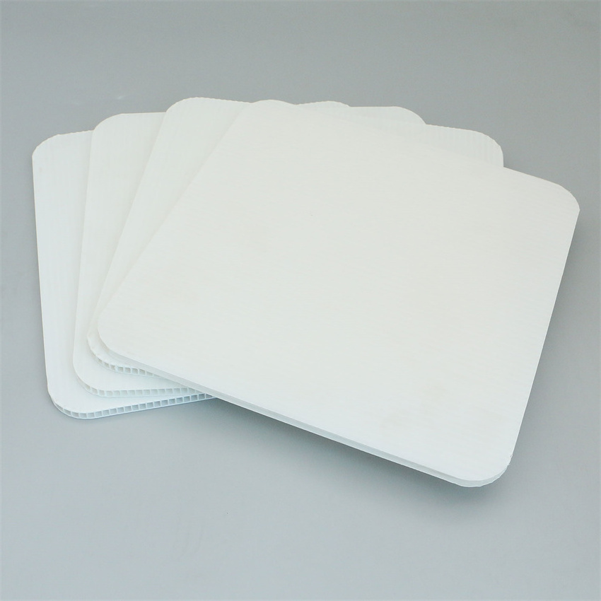 100% Pure Real Chinese Factory Custom Size Pp Sheet Polypropylene Punching Folding Plastic Sheet