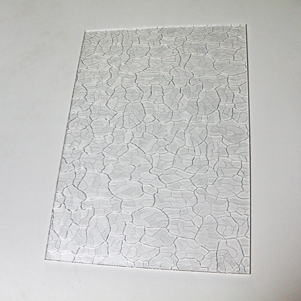 GPPS HIPS Polystyrene PS Pattern Plastic Sheet Embossed for Shower Sliding Doors