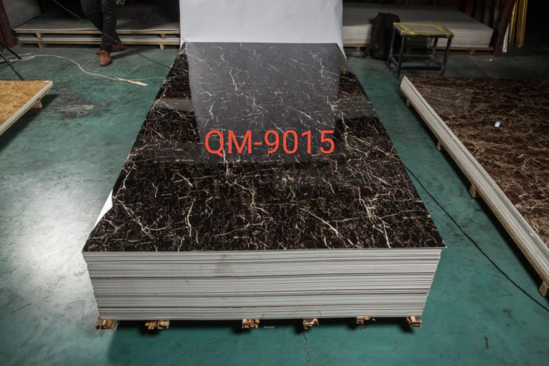 Alands 3mm Plastic PVC Wall Panel PVC Marble Wall Panel PVC Marble UV Sheet Waterproof For Wall Panel Decoration