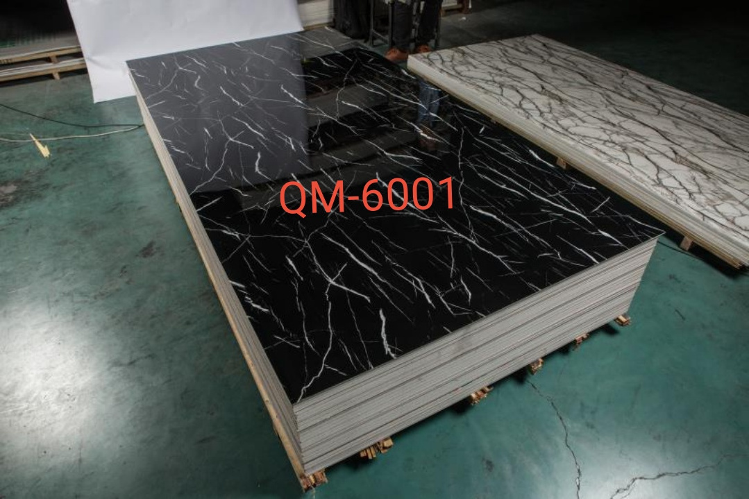 Alands 3mm Plastic PVC Wall Panel PVC Marble Wall Panel PVC Marble UV Sheet Waterproof For Wall Panel Decoration