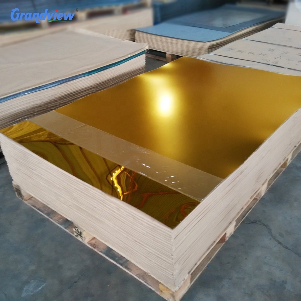 acrylic mirror sheet acrylic mirror sheet 0.8-3 mm golden mirror acrylic sheets