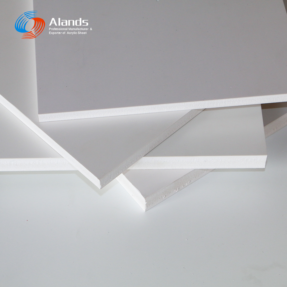 Alands 0.45g/cm3 0.55g/cm3 density PVC foam board 2mm 3mm 5mm 6mm PVC expanded celtex sheet