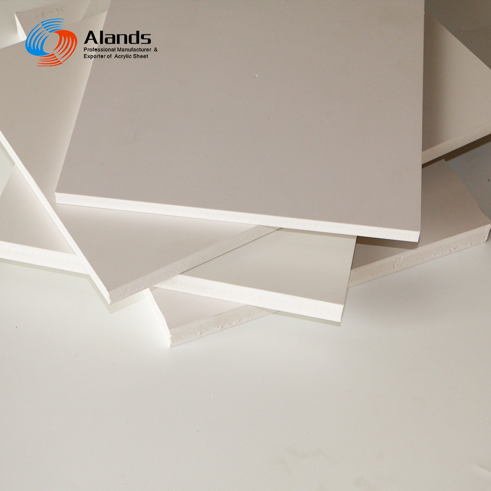 Alands 1/4 1/2 5/8 3/4 thickness hard surface 1220x2440mm size PVC foam board for PVC cabinet board hardware material