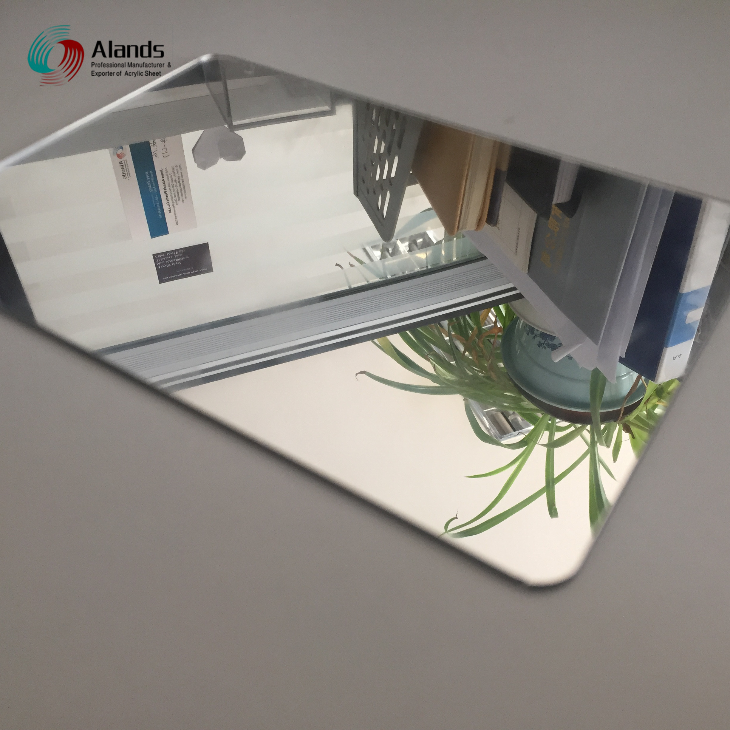 ALANDS 4x8 feet mirror acrylic one way mirror acrylic plastic sheet silver mirror sheet 1mm thick