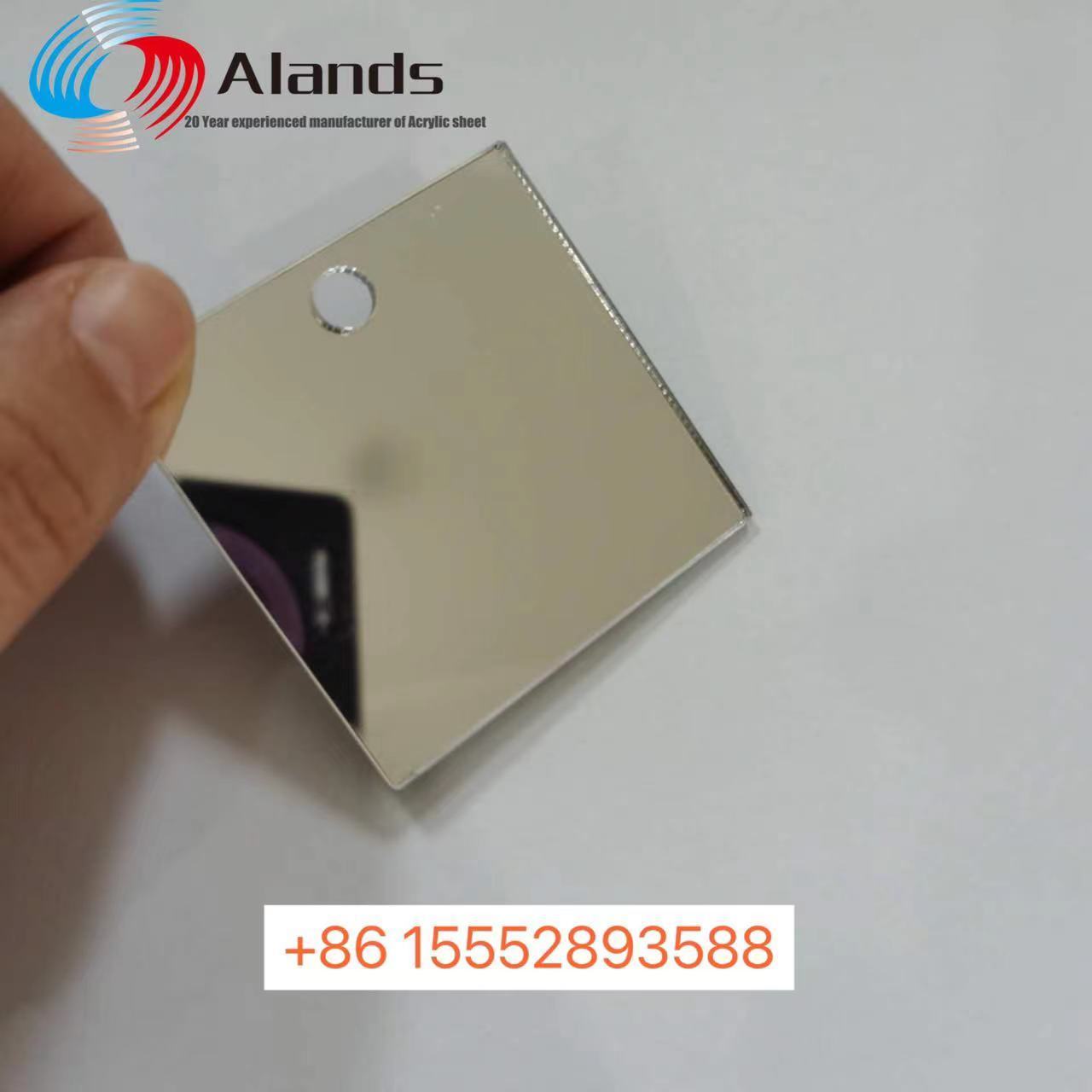 Alands 1mm acrylic mirror sheet back adhesive mirror acrylic sheet 1220x2440mm