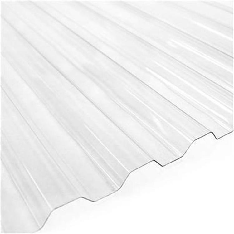 Transparent polycarbonate pc corrugated roof panels protect against UV rays for Sun room