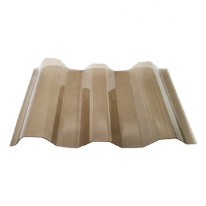 Transparent polycarbonate pc corrugated roof panels protect against UV rays for Sun room