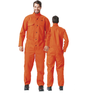 Fashion high durability orange red welder fire retardant suit