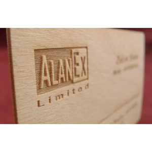 Luxurious Flexible Engraved Wood Custom Business Card / Business Card Printing