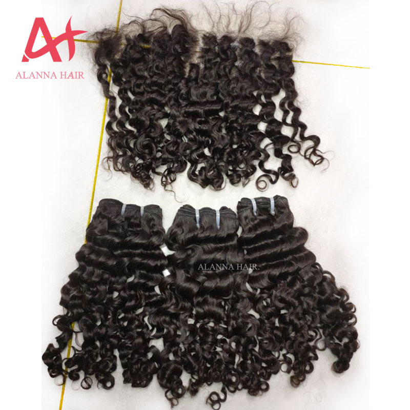 12A Virgin Cutcile Aligned Soft Burmese Deep Curly Human Hair Weave Bundles 10