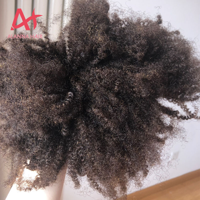 Hot Sale 4A 4B Virgin Human Afro Kinky Hair Weave Bundles Top Grade 10