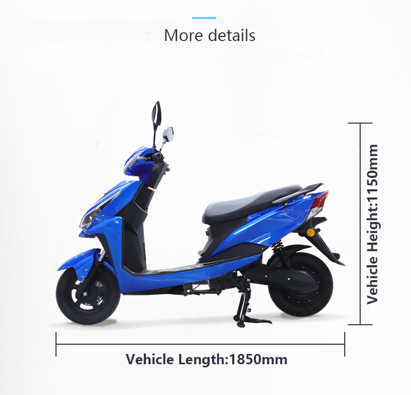 China popular factory motorcycles high quality electric scooter 60v 10 inch electric motorcycles