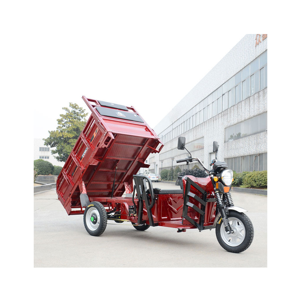 The most popular electric tricycle 1000w double drum brake electric motorcycle load capacity 400kg open cargo tricycle