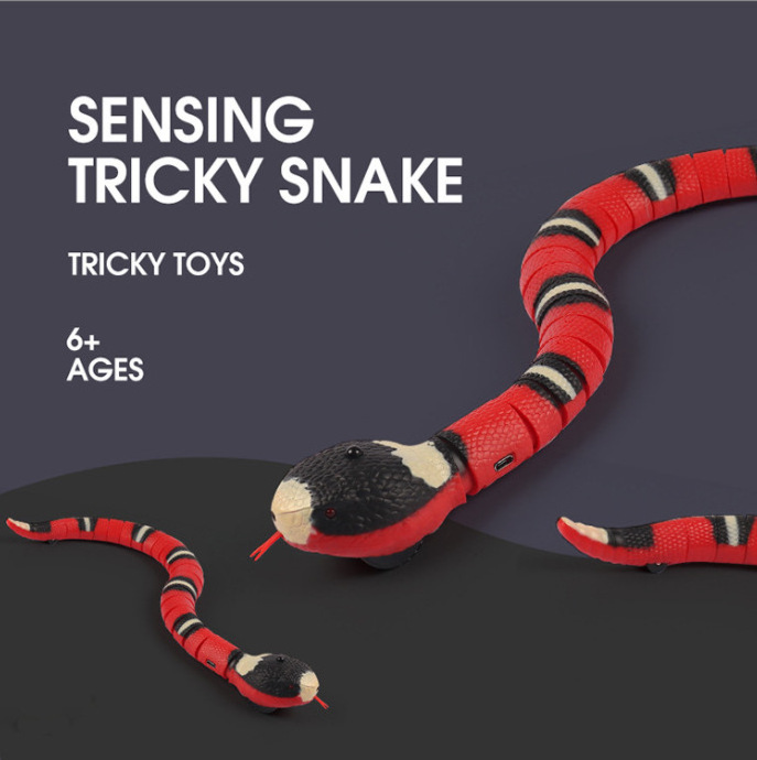 pet toy snake for cats smart sensing snake cat toys automatic Interactive USB Rechargeable for pet cat teasering toys