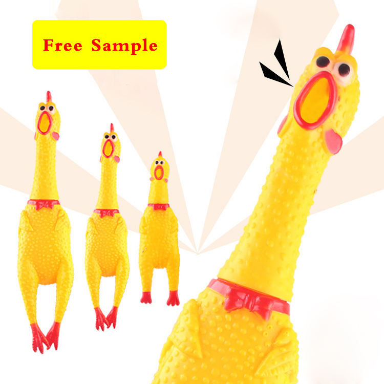 High quality squeaky chicken S/M/L three size dog pet brinque toys manufacturers screaming chicken screaming cow pet chew toy